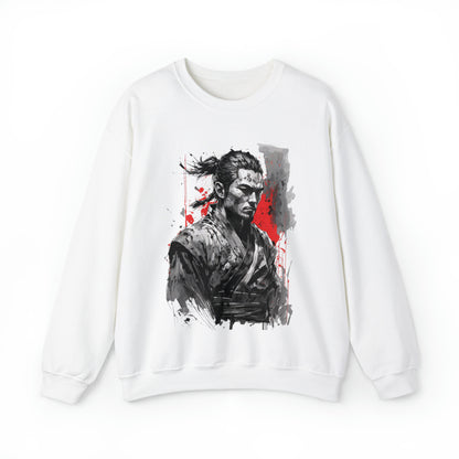 Ninja Black & White Watercoloring Sweatshirt