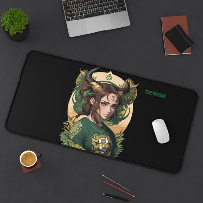 Zodiac Taurus Manga Girl Desk Mat