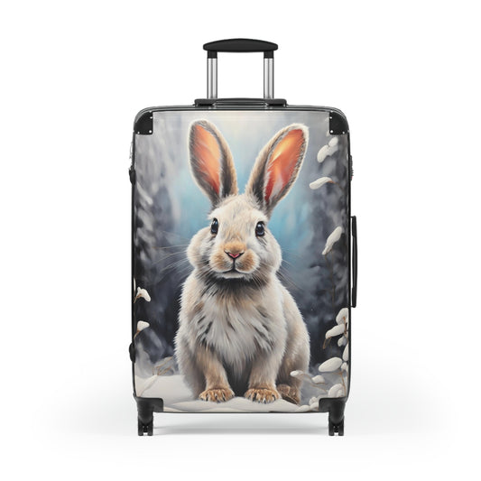 Bunny Acrylic Painting Suitcase