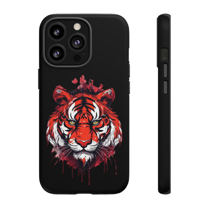 Tiger Splatter Art Phone Case