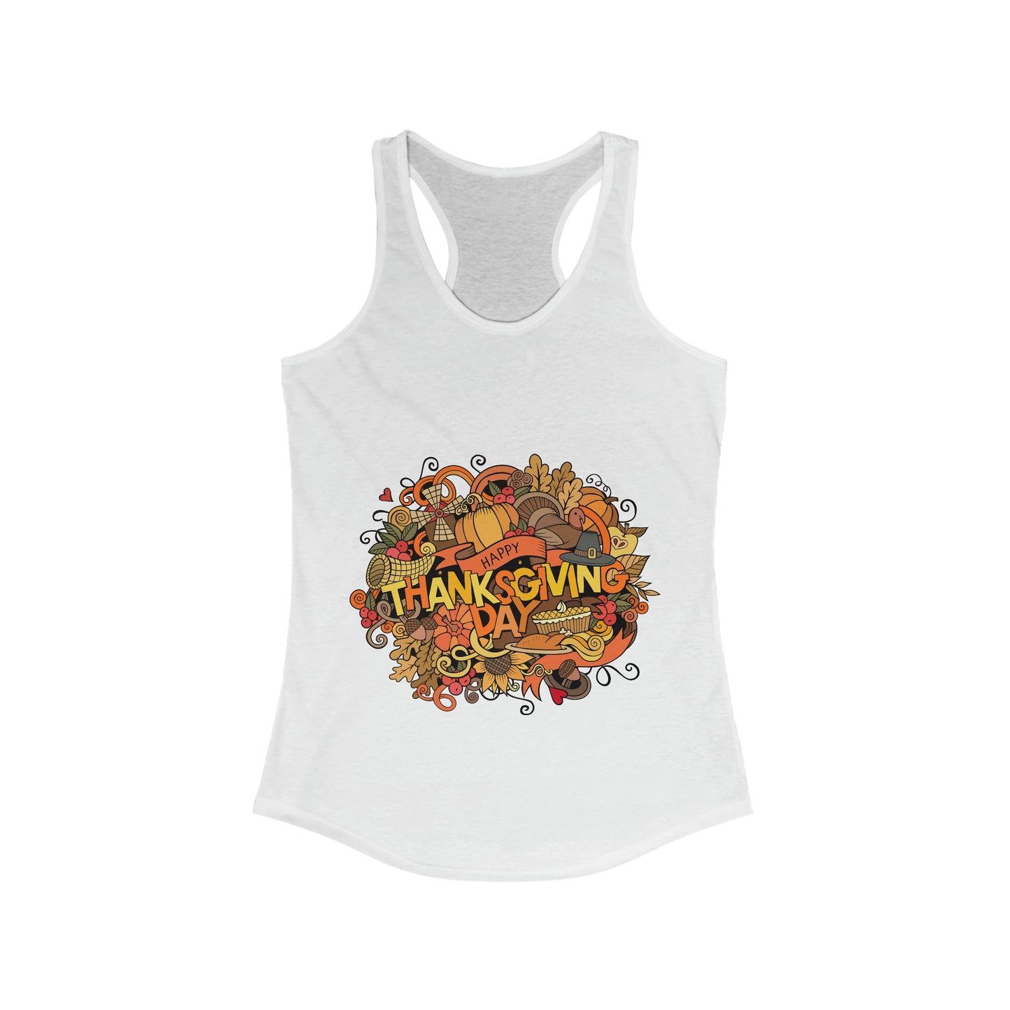 Fall Happy Thanksgiving Day Tank Top