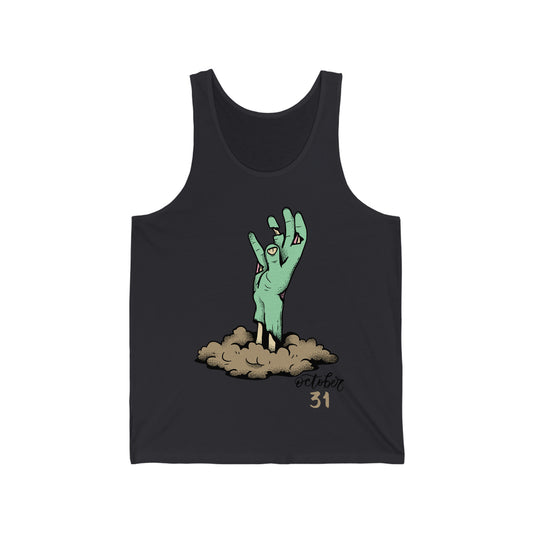 Halloween Zombie Hand Tank Top