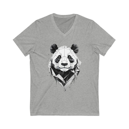 Panda Geometric V-Neck Shirt