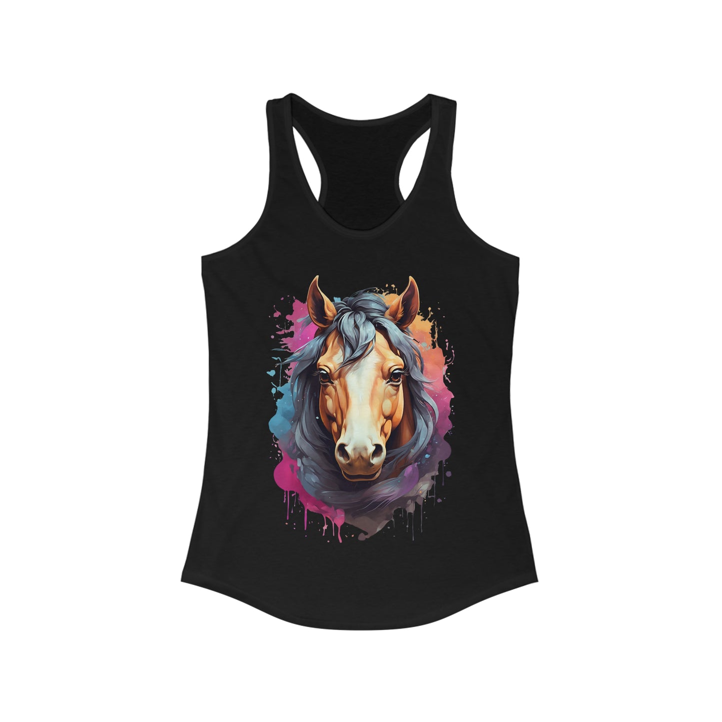 Horse Splatter Art Tank Top