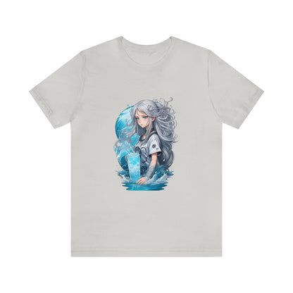 Zodiac Aquarius Manga Girl Shirt