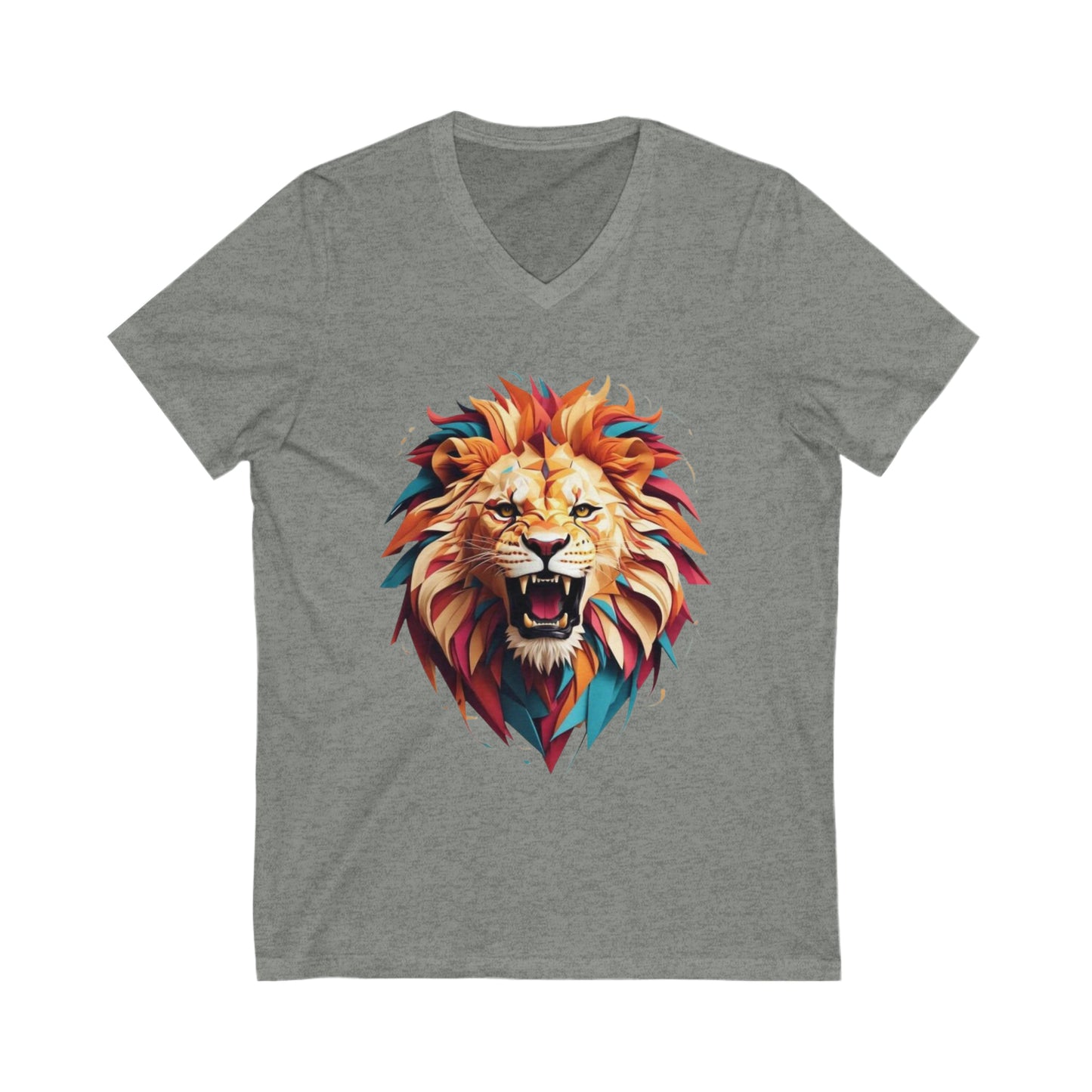 Lion Tessellation V-Neck Shirt