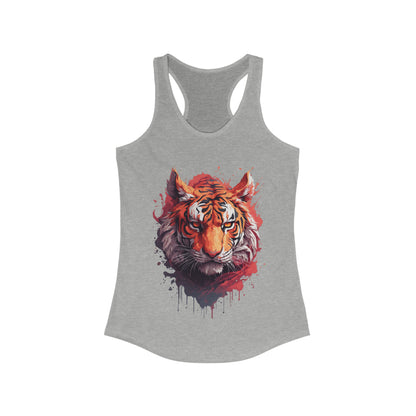 Tiger Splatter Art Tank Top