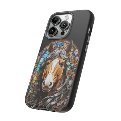 Horse Stained Glass Phone Case