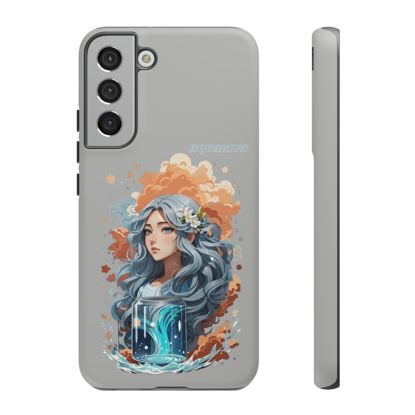 Zodiac Aquarius Manga Girl Phone Case