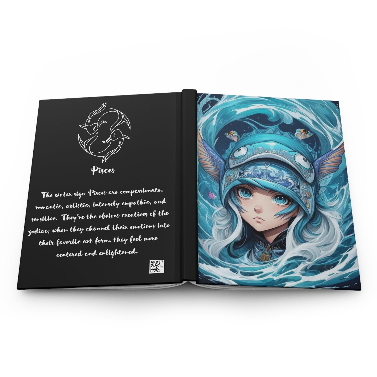 Zodiac Pisces Manga Girl Journal