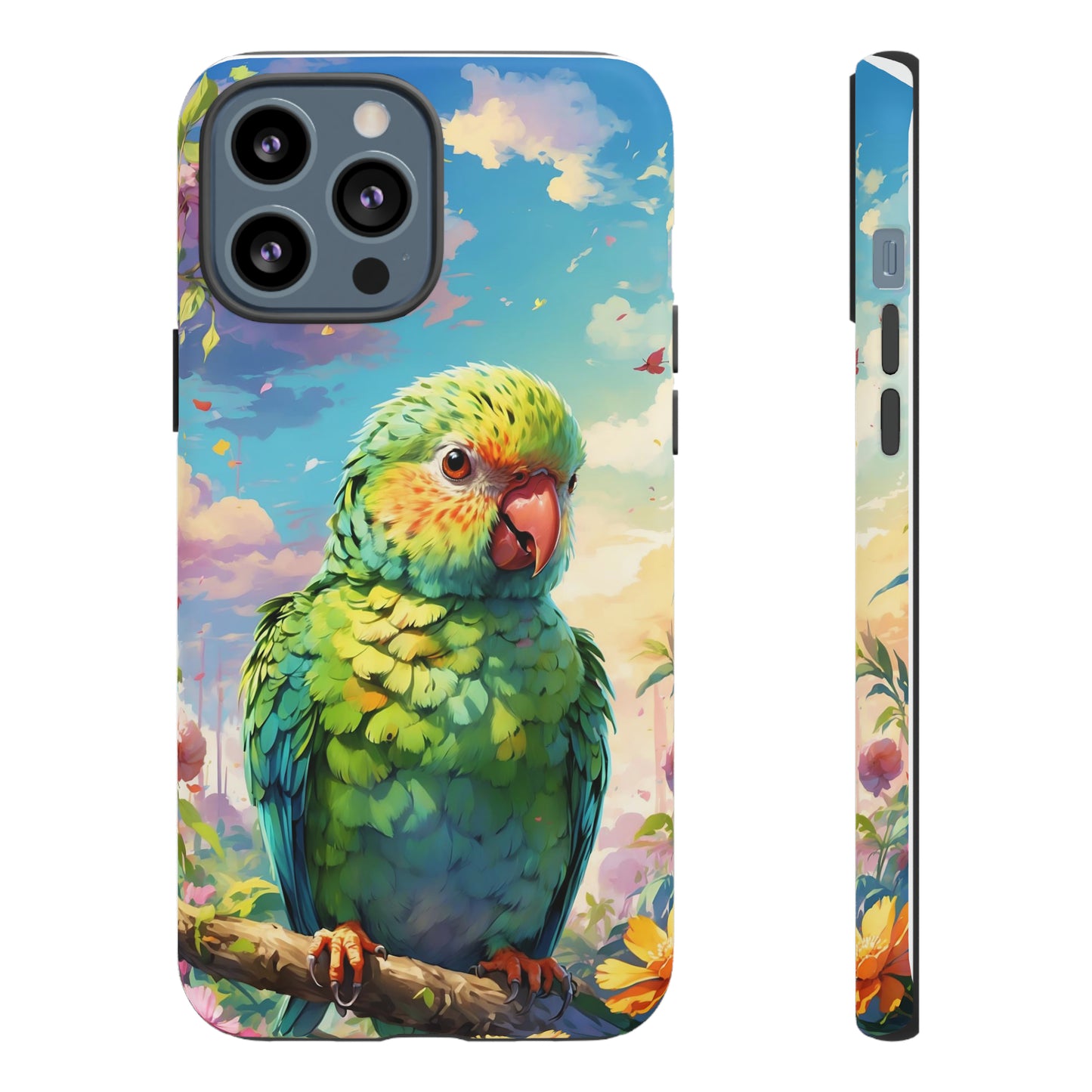 Parakeet Semi Realism Phone Case