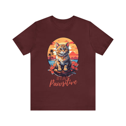 Cat Pawsitive Quote Shirt