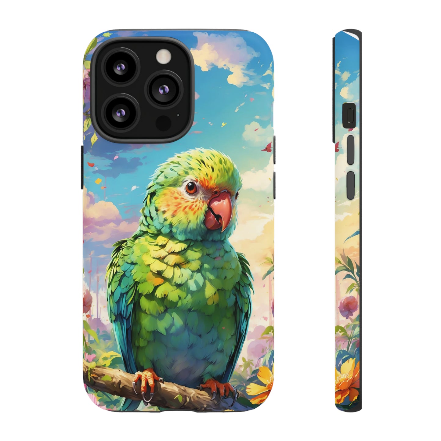 Parakeet Semi Realism Phone Case