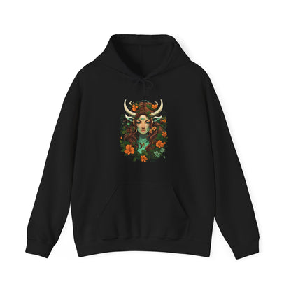 Zodiac Taurus Manga Girl Hoodie