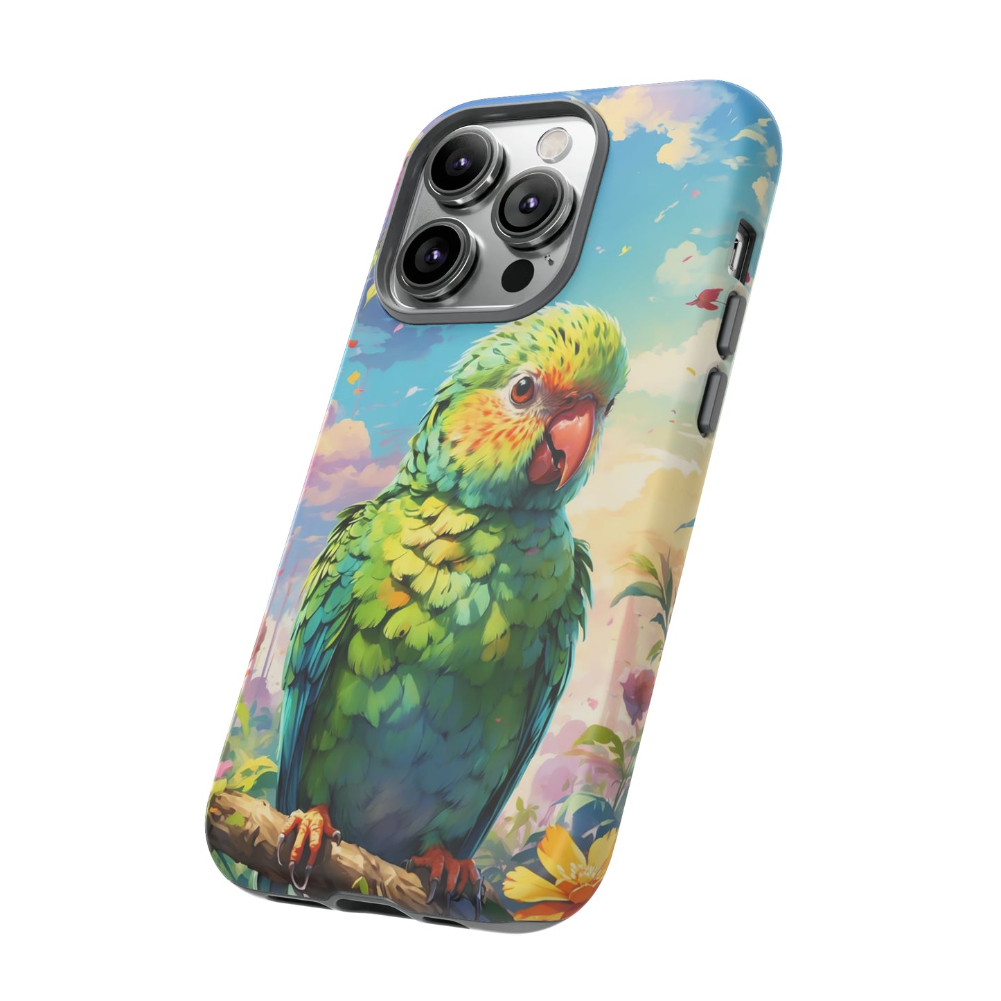 Parakeet Semi Realism Phone Case