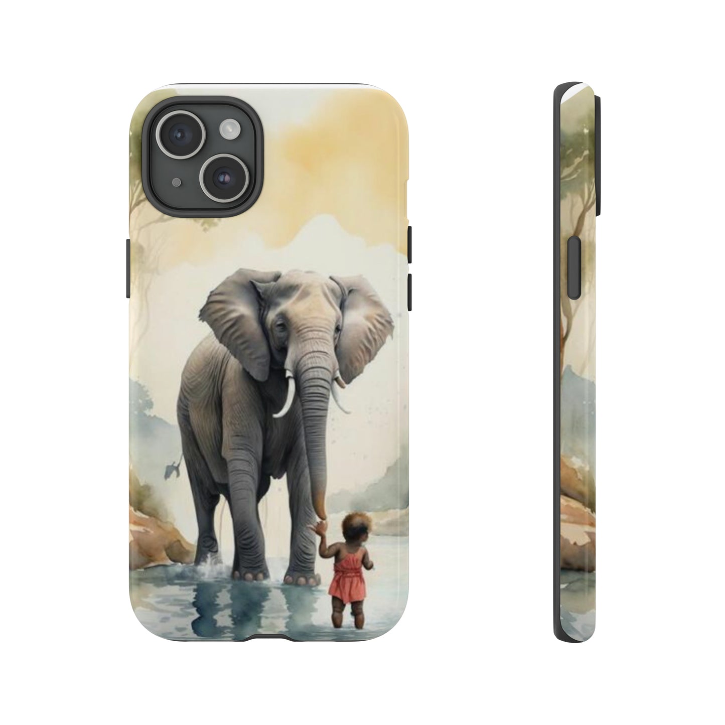 Elephant Watercoloring Phone Case