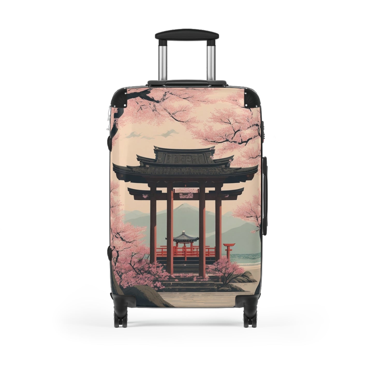 Shinto Shrine Semi Realism Suitcase