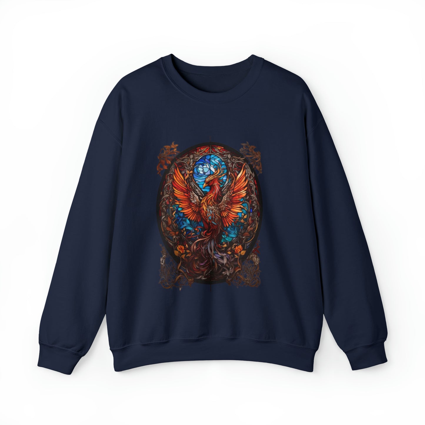 Hōō: The Phoenix Stained Glass Sweatshirt