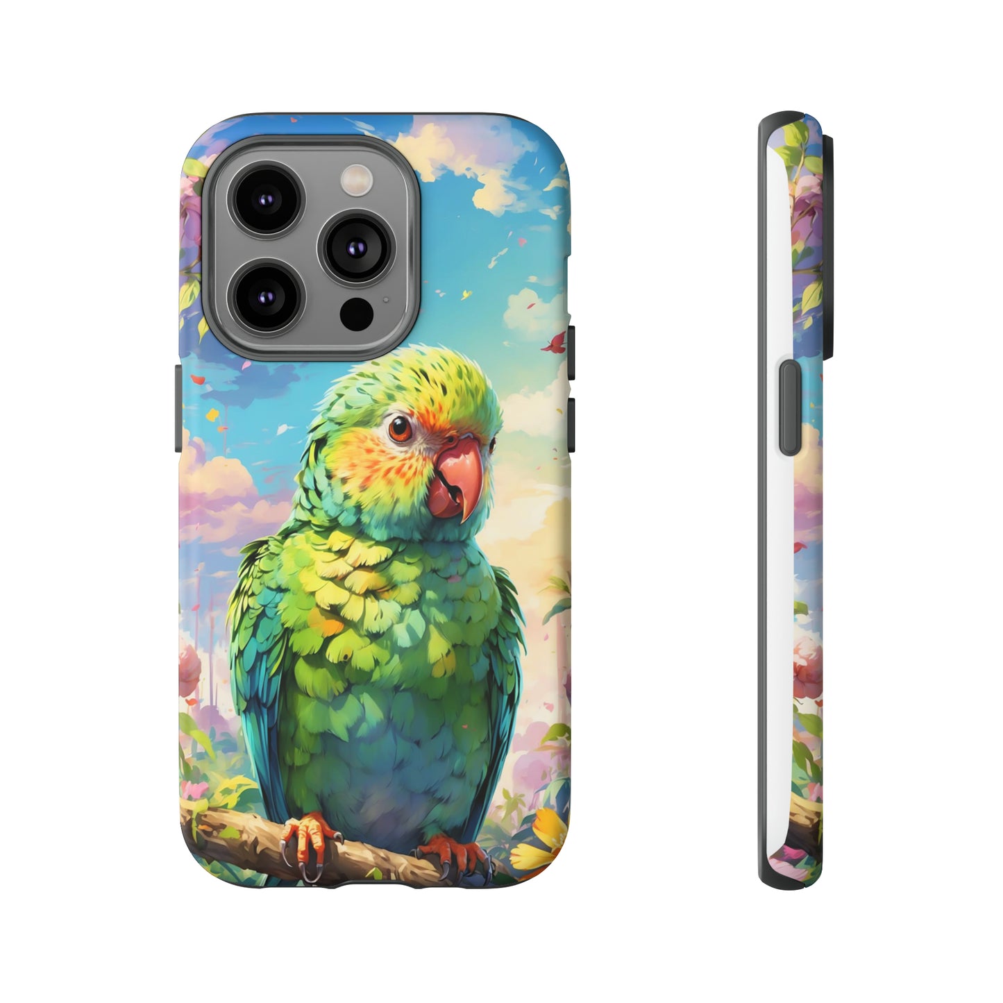 Parakeet Semi Realism Phone Case