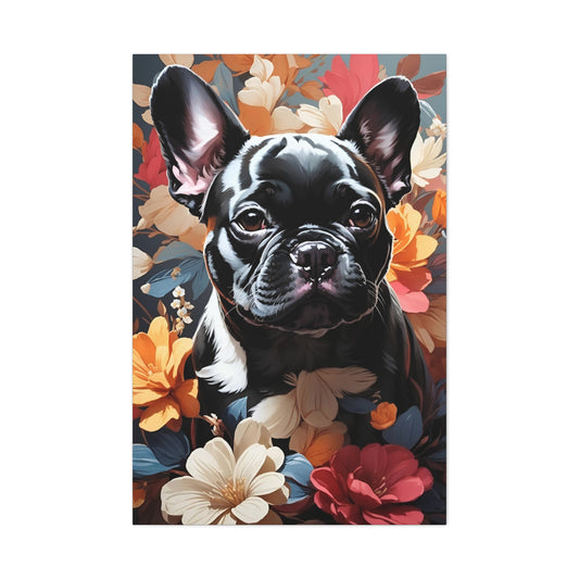 French Bulldog Semi Realism Canvas