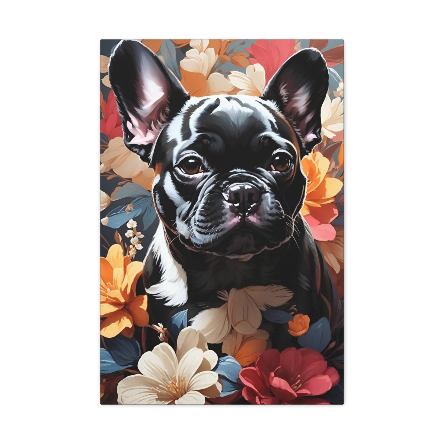 French Bulldog Semi Realism Canvas