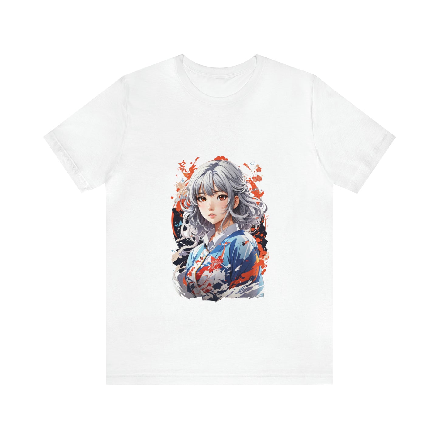 Grey Hair Manga Girl Shirt