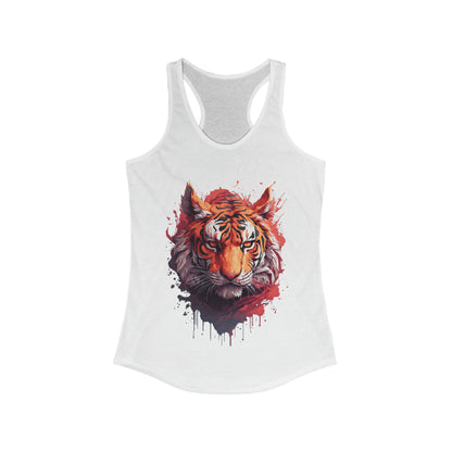 Tiger Splatter Art Tank Top