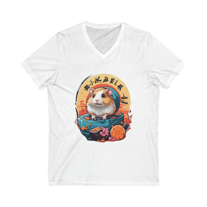 Hamster Cartoon V-Neck Shirt