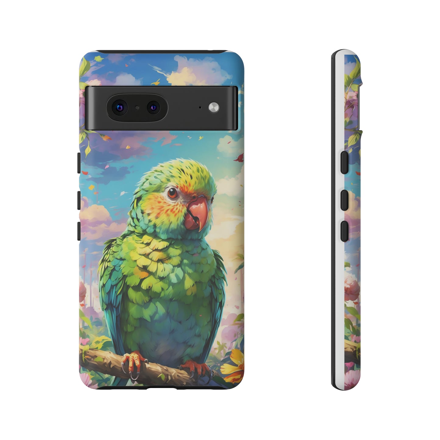 Parakeet Semi Realism Phone Case