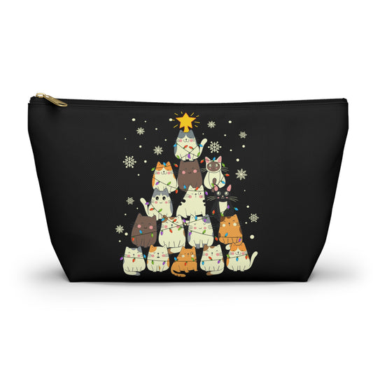 Christmas Cat Tree Toiletry Pouch