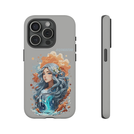 Zodiac Aquarius Manga Girl Phone Case