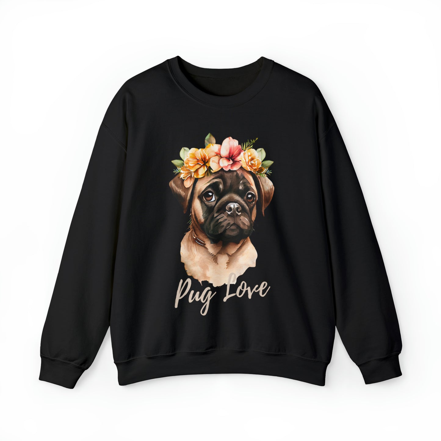 Dog Pug Love Sweatshirt