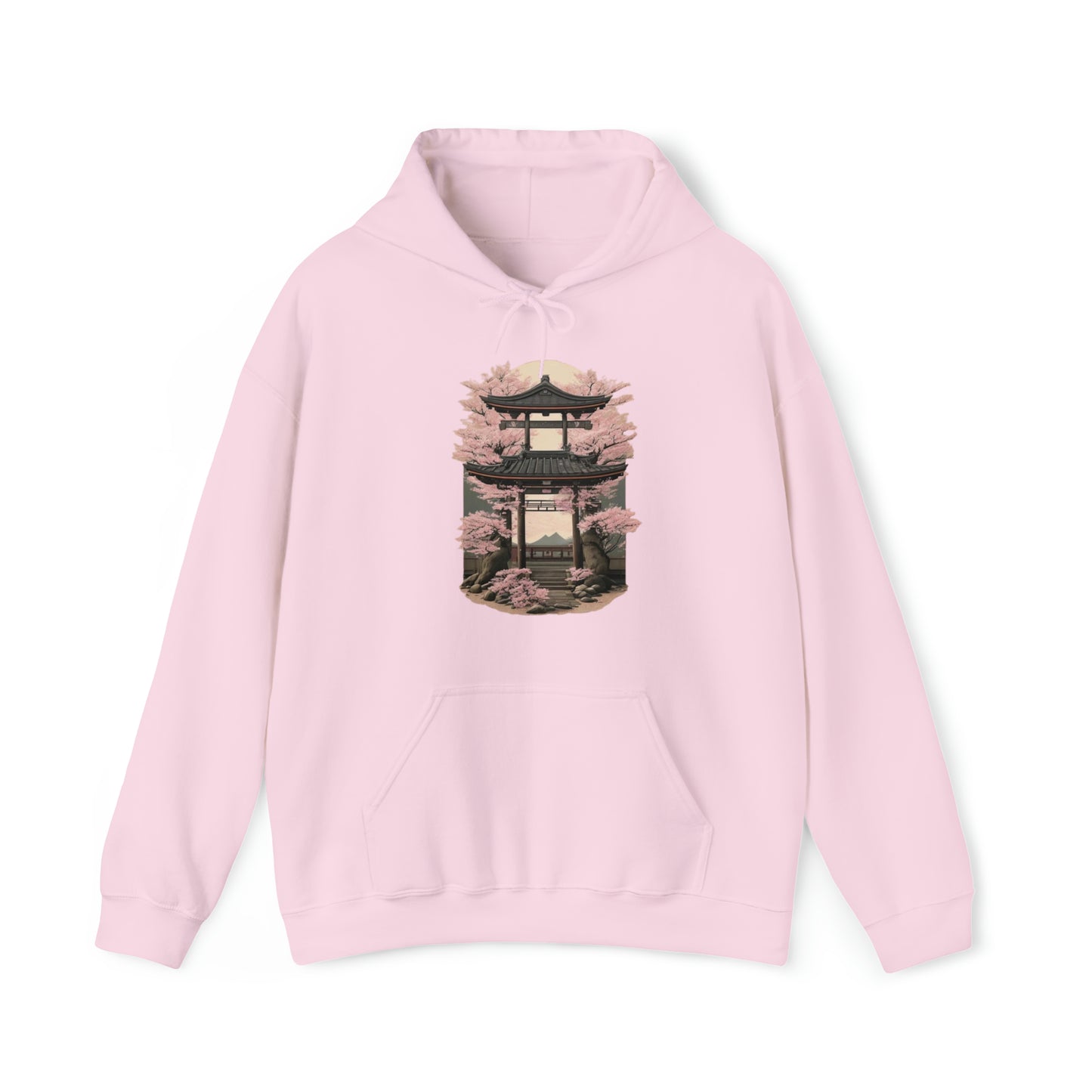 Shinto Shrine Semi Realism Hoodie