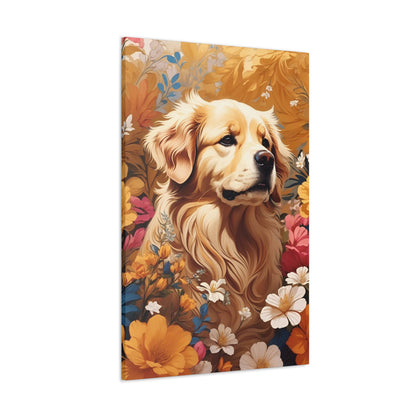 Golden Retriever Semi Realism Canvas