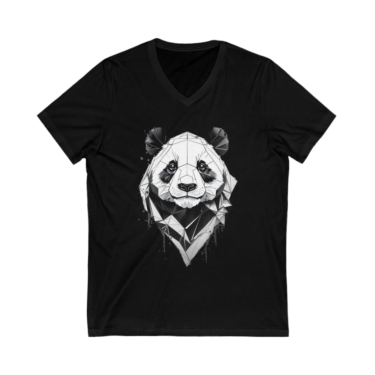 Panda Geometric V-Neck Shirt