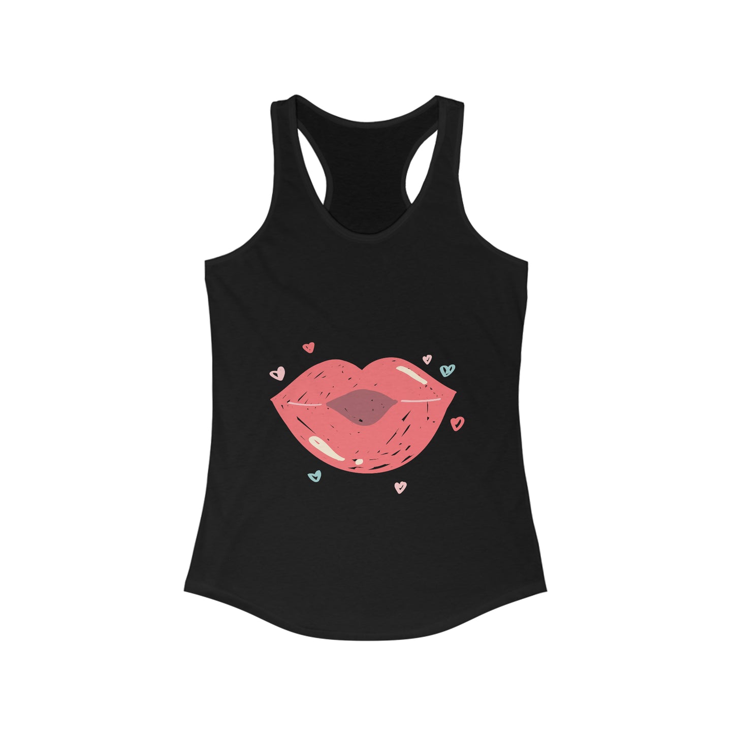 Kiss With Little Hearts Tank Top