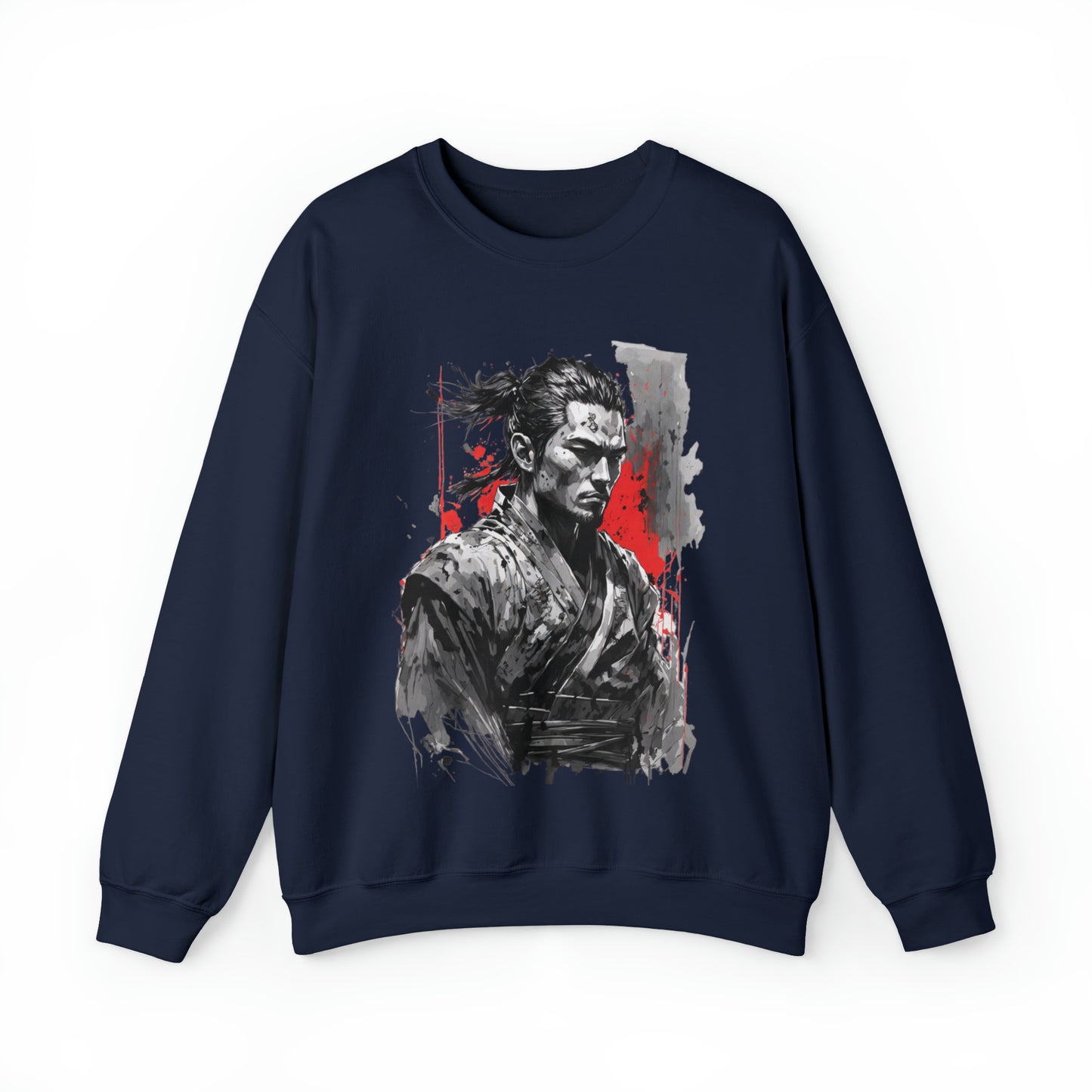 Ninja Black & White Watercoloring Sweatshirt