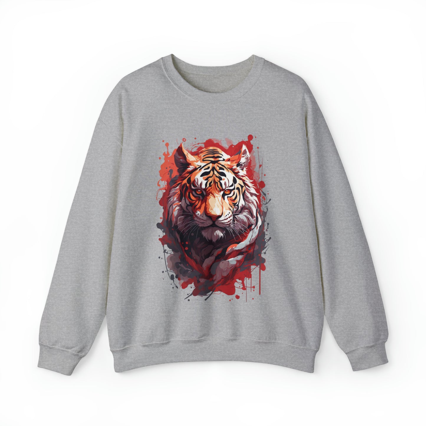 Tiger Splatter Art Sweatshirt