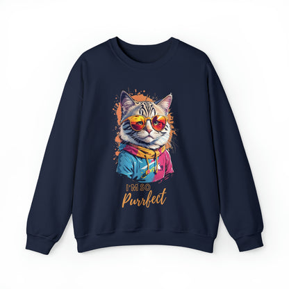 Cat Purrfect Quote Sweatshirt