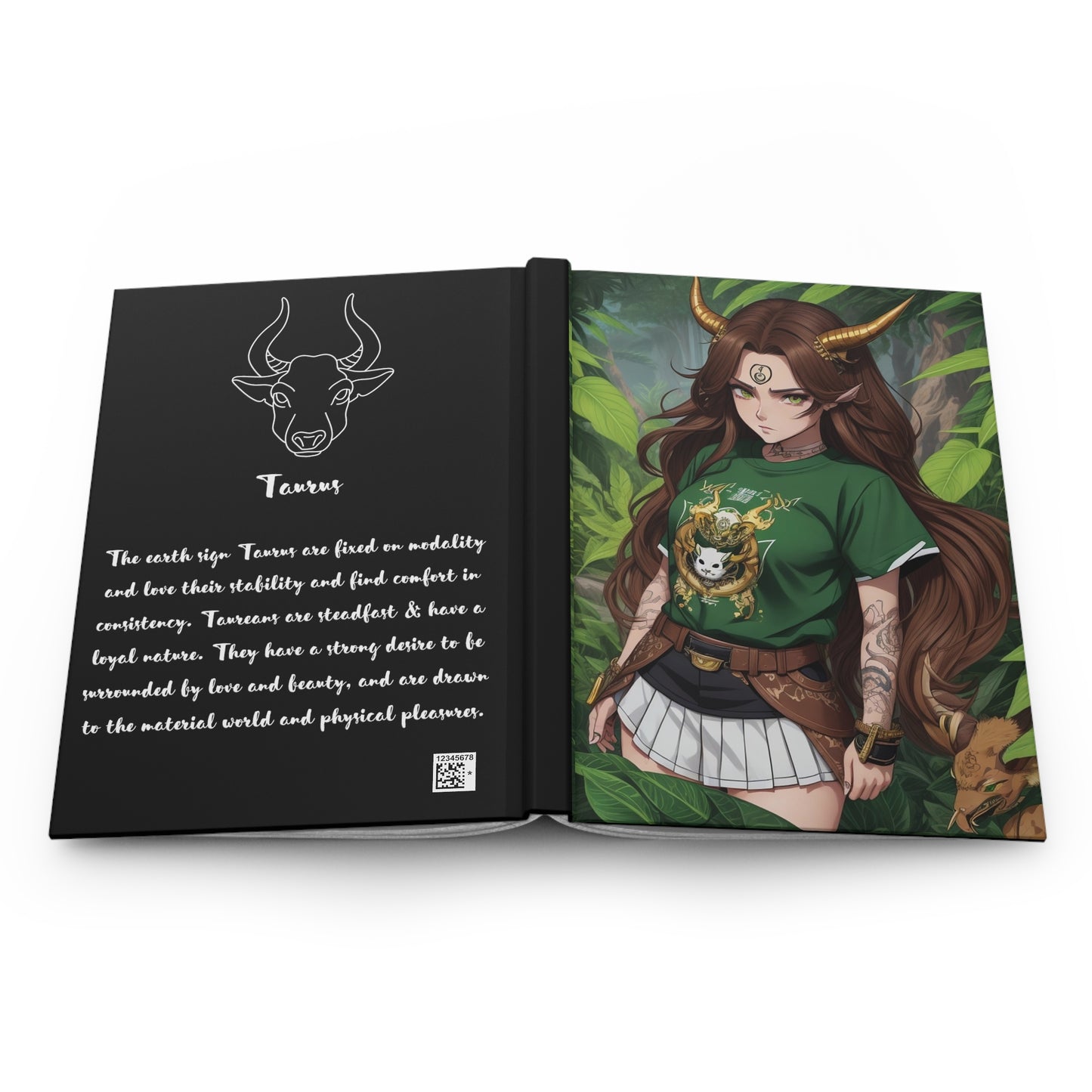 Zodiac Taurus Manga Girl Journal