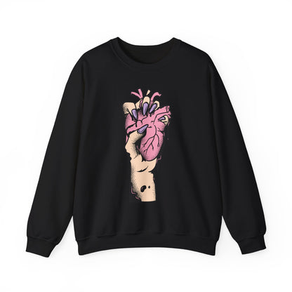 Halloween Ripped Out Heart Sweatshirt