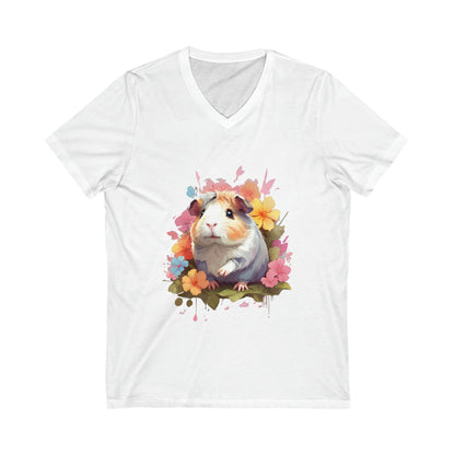 Guinea Pig Watercoloring V-Neck Shirt