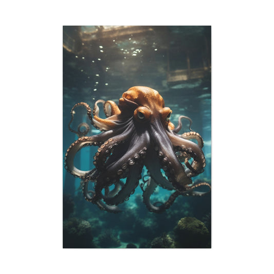 Octopus Realism Canvas