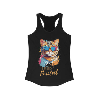 Cat Purrfect Quote Tank Top