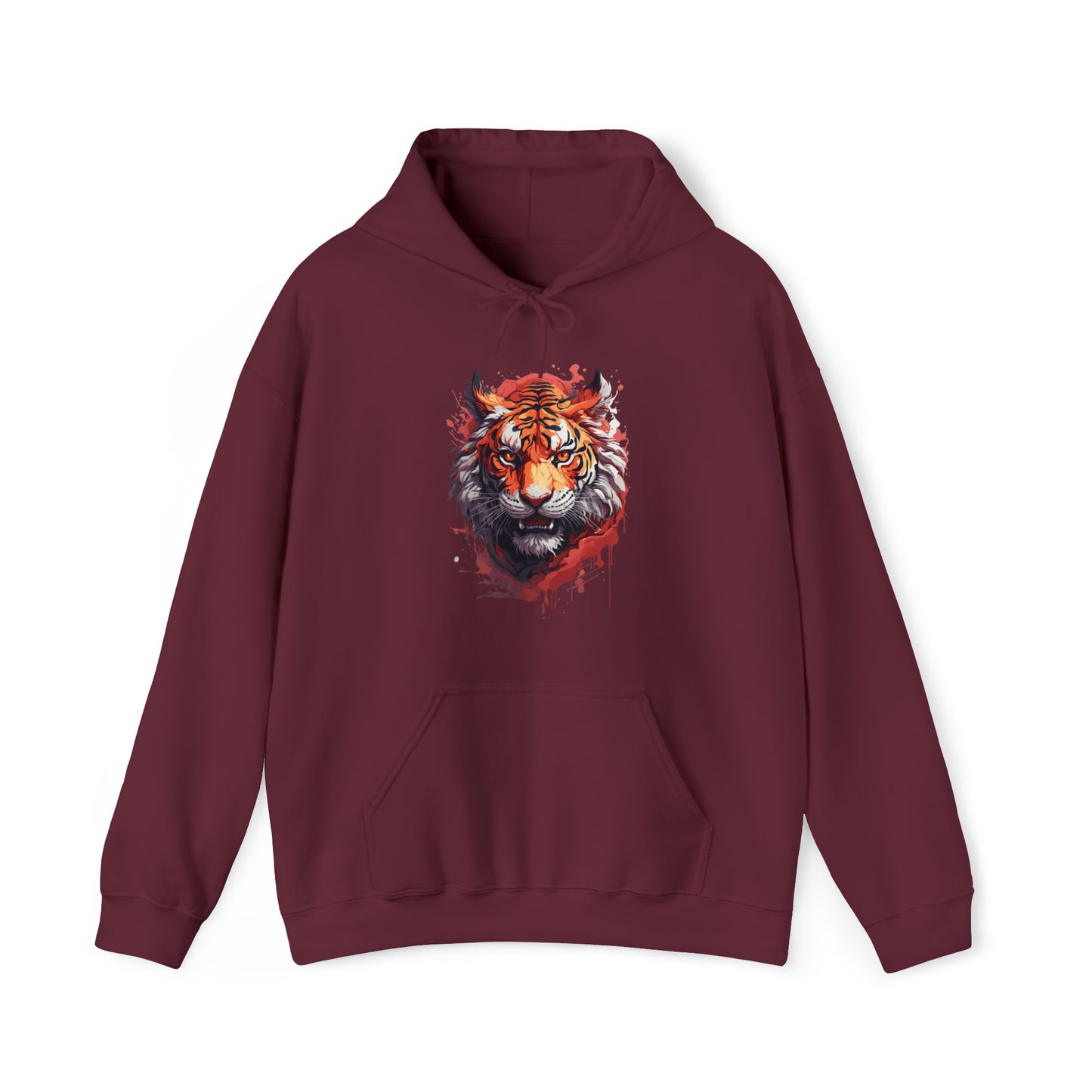 Tiger Splatter Art Hoodie