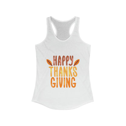 Leaf Happy Thanksgiving Tank Top