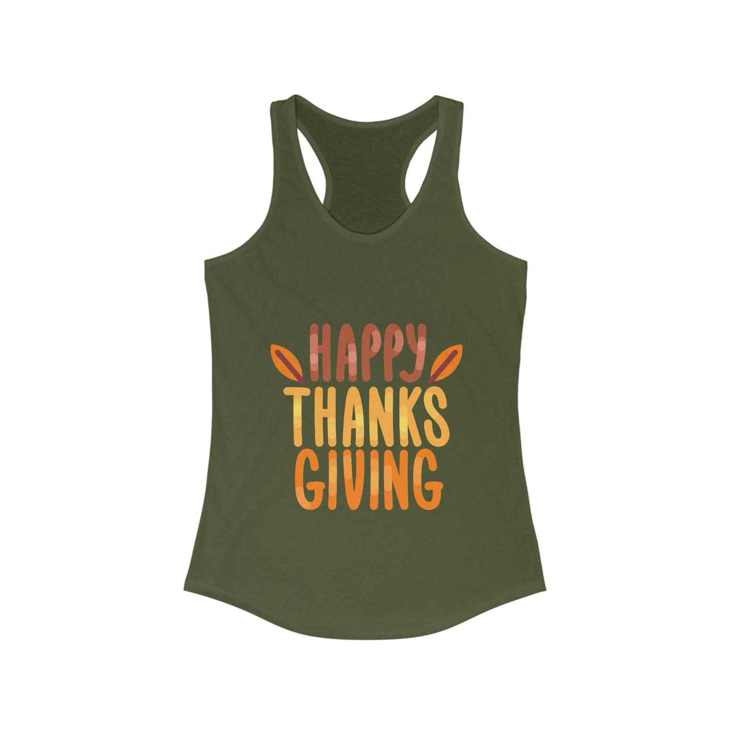 Leaf Happy Thanksgiving Tank Top