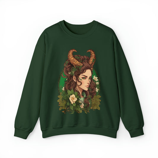 Zodiac Capricorn Manga Girl Sweatshirt