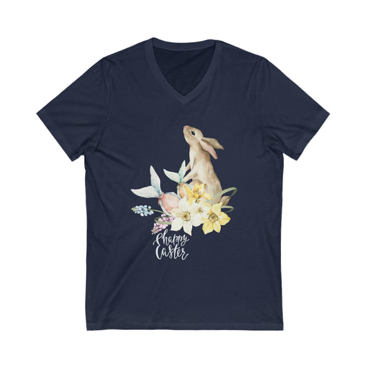 Happy Easter Bunny V-Neck Shirt