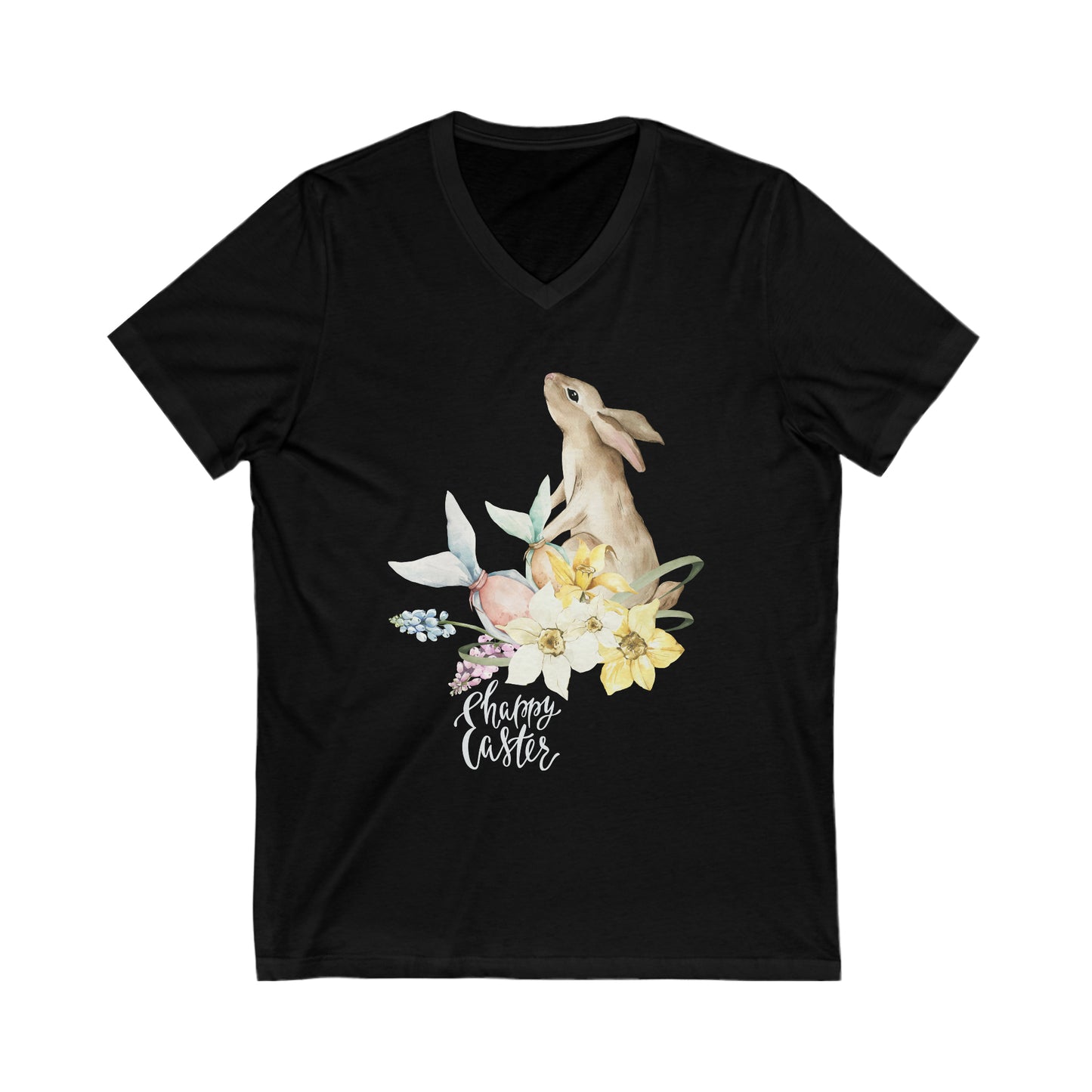 Happy Easter Bunny V-Neck Shirt